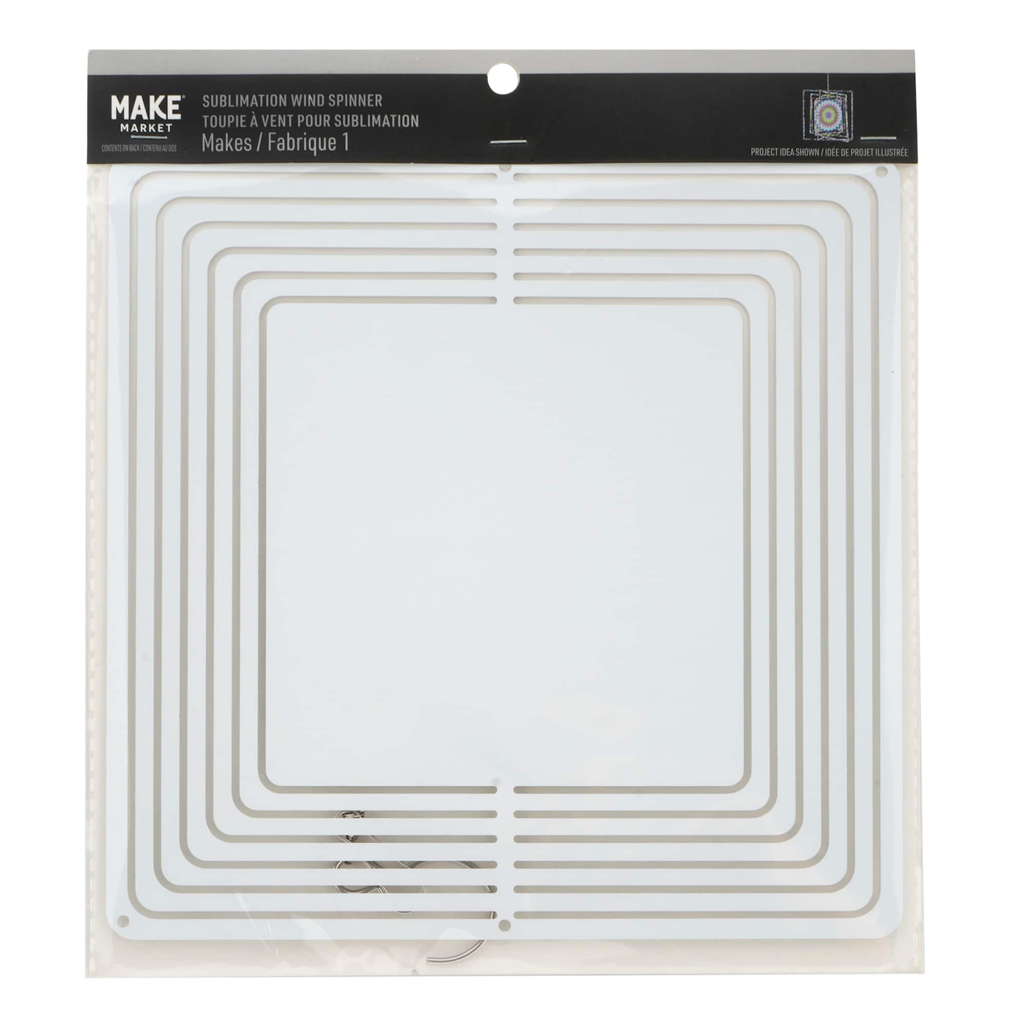 12 Pack: 8" x 8" Sublimation Wind Spinner by Make Market®